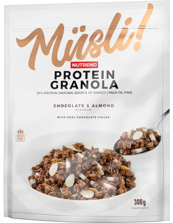 Nutrend Müsli! Protein Granola 300 g hallon-tranbär