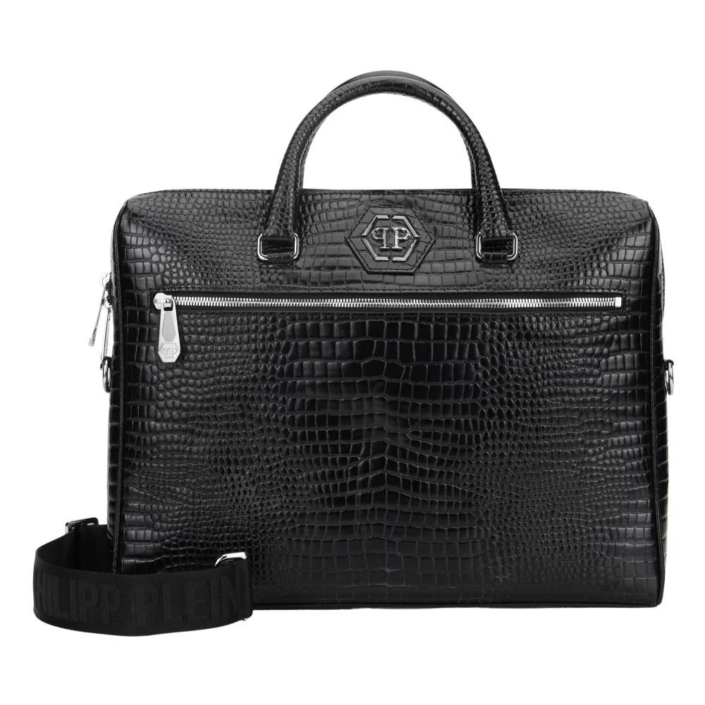 Philipp Plein Laptop Taske Cocco - Tasker - Herre - Sort - ONE SIZE - Bomuld