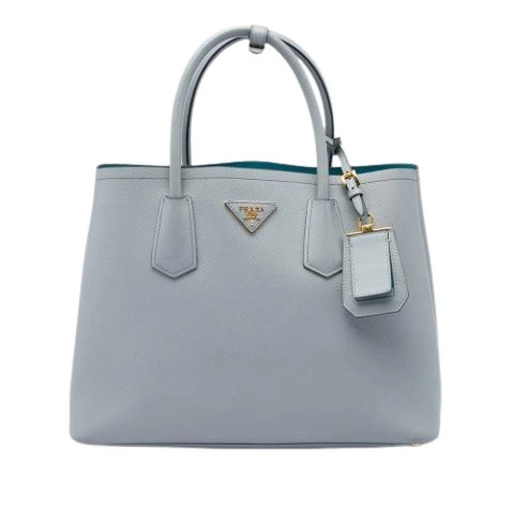 Prada Vintage Pre-owned Satchel - Vintage - Dame - Grå - ONE SIZE - Læder