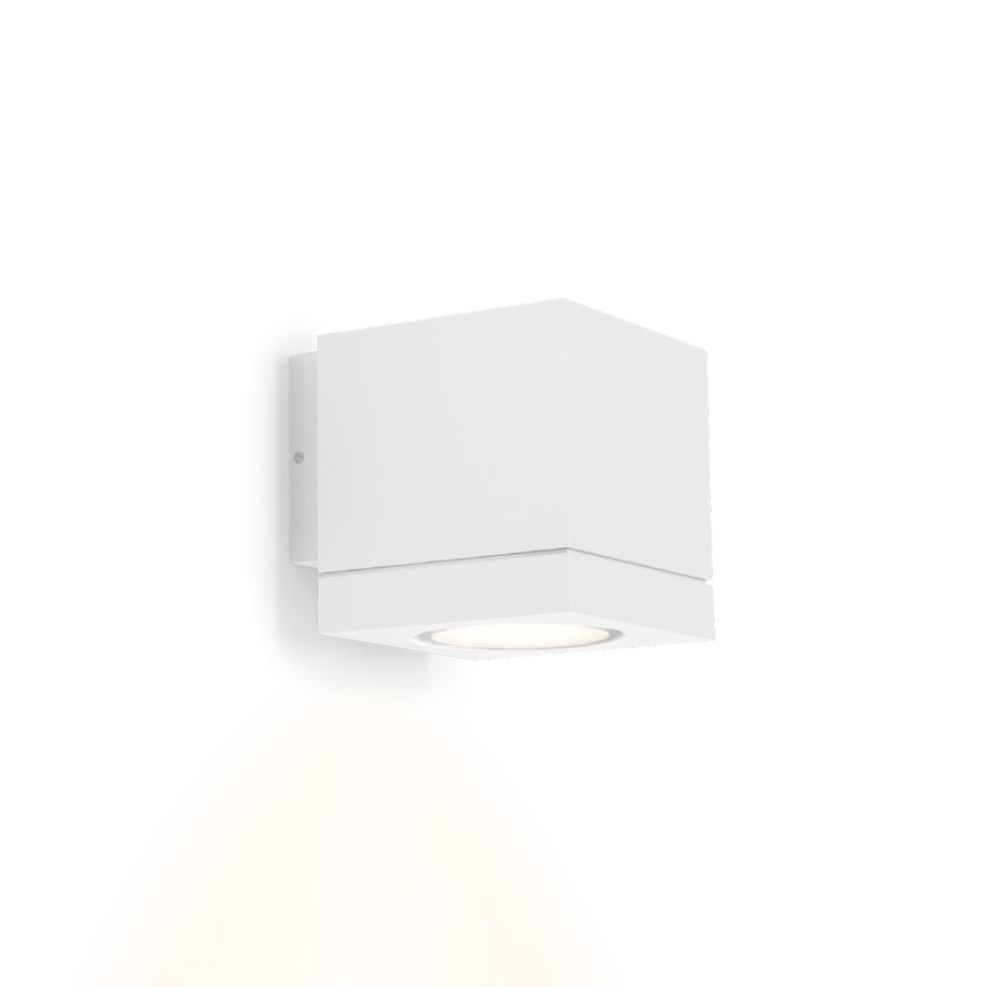 Tube Carré 1,0 & 2,0 Wall outdoor væglampe Wever & Ducré - Tube Carré 1,0 lys ned + GU10 + Hvid