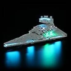 BRIKSMAX Lampsats för Lego Imperial Star Destroyer – LED-belysning kompatibel med Lego Star Wars 75394 byggsats – ingår inte Lego-set