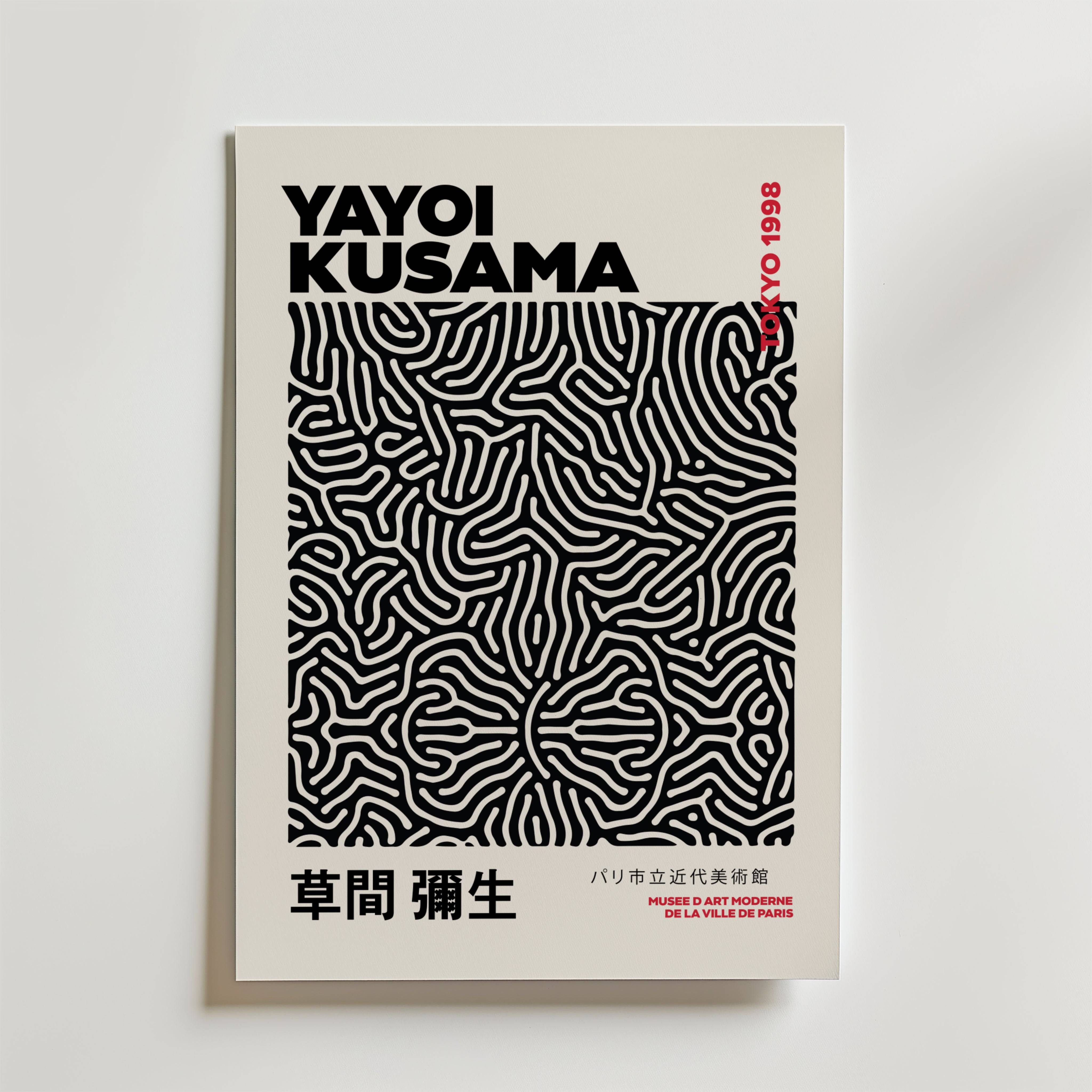 Yayoi Kusama Infinity Lines Poster - Fine Art Poster 30x40 cm