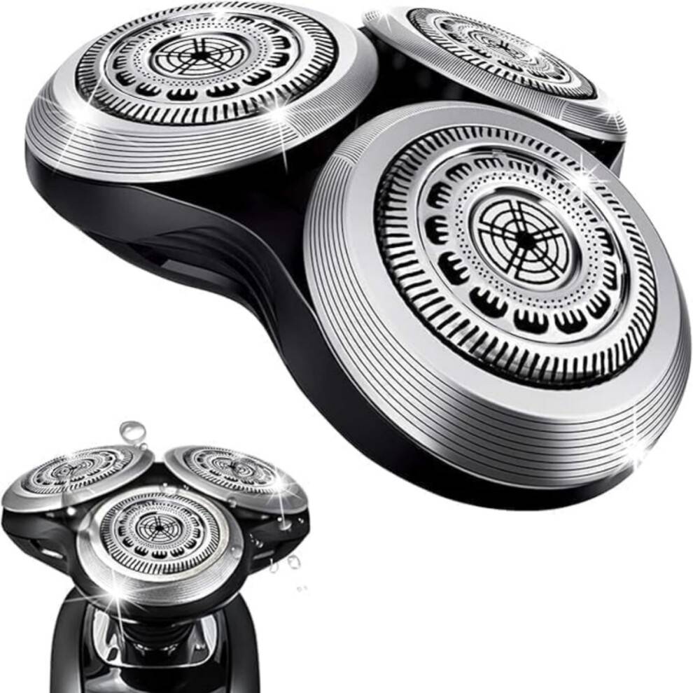Reservebarberhoved til serie 9000 og SH90 modeller, metalspænde, dobbelte præcisionsblade, holdbar