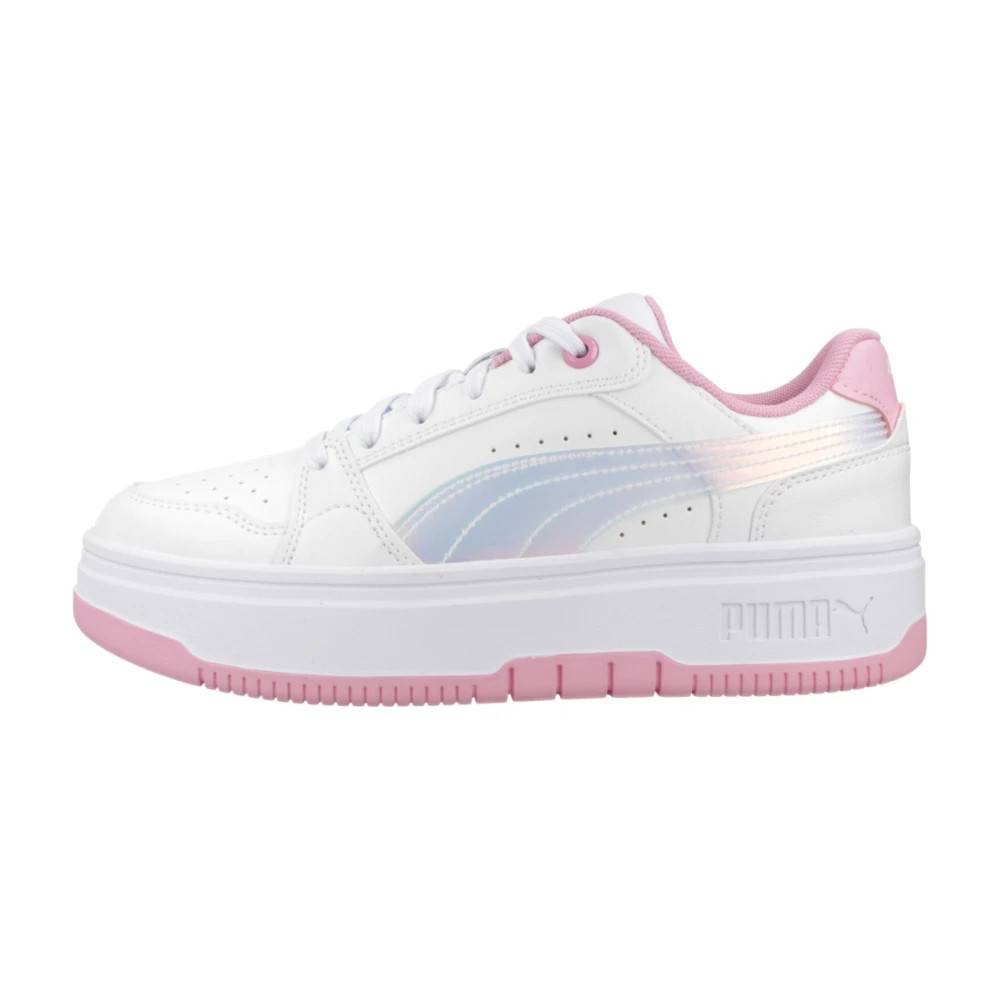 PUMA Rebound Femme Holo 2.0 Jr - Sko - Dame - Hvid - 36 EU - Læder