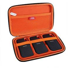 Hermitshell Hart Reise Fall für SanDisk Extreme Portable SSD 500GB/1TB/2TB/4TB Externe SSD (Gehäuse für 3 Festplatten)