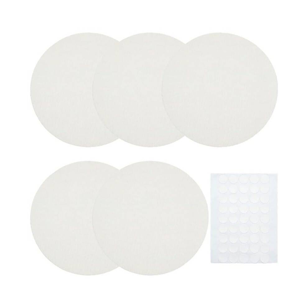 5pcs Lamp Shade Diffuser Fabric Lampshade Replacement with Plastic Stickers,for Downlight Spotlights 6.3 Inch A