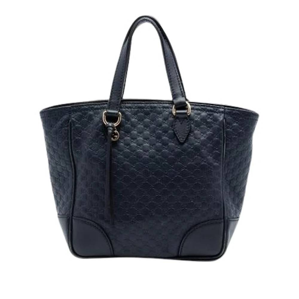 Gucci Vintage Pre-owned The Bree Tote Bag - Vintage - Dame - Blå - ONE SIZE - Uld