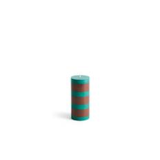 Column Blockljus Small Green & Brown