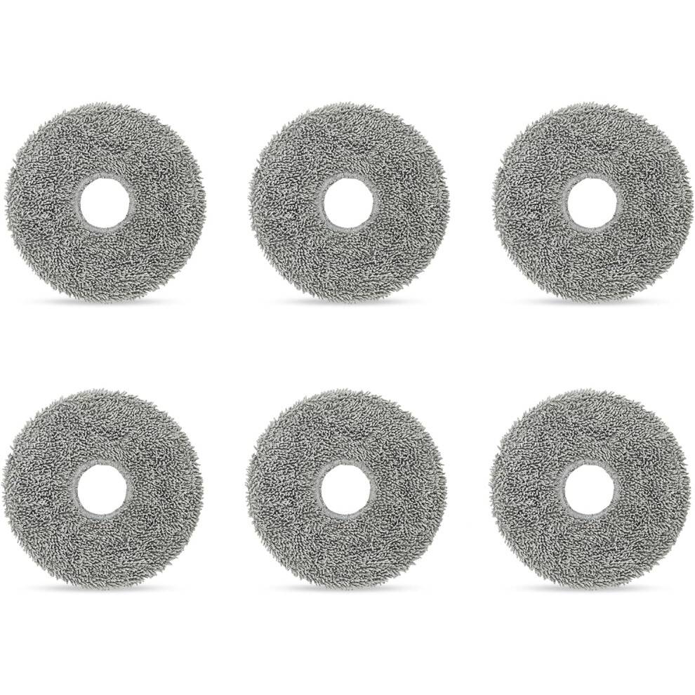 Pakke med 6 vådservietter, der er kompatible med Roborock Saros 10R/Qrevo MaxV/Qrevo Pro/Qrevo S/Qrevo Master/Qrevo Slim/Qrevo Curv/Qrevo Ed