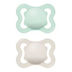 Mam Mini Air, 2 Pack, Storlek 1 (0-6 Månader), Symmetrisk/silikon