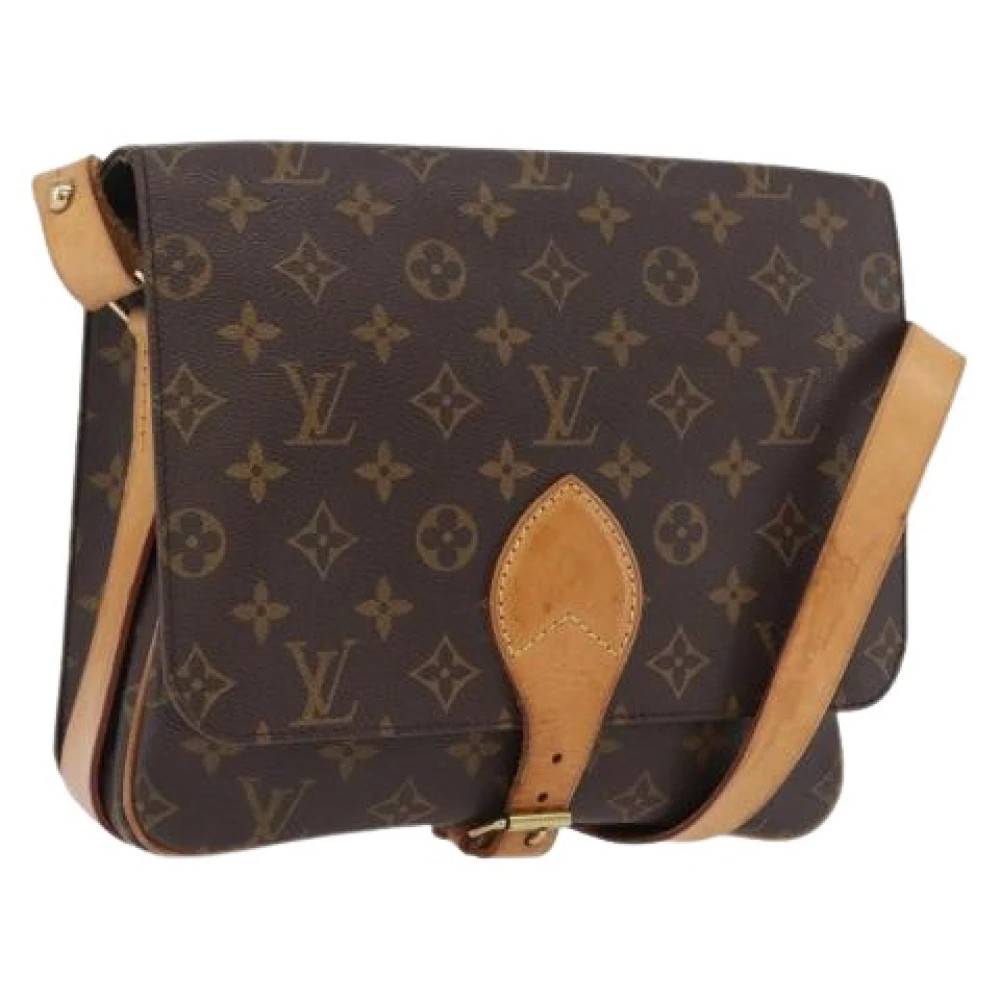 Louis Vuitton Vintage Pre-owned Monogram Skuldertaske - Vintage - Dame - Brun - ONE SIZE - Uld