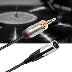 3,5 Mm Hane Mini XLR Ljudkabel Adapter Kamera Fotografiutrustning Mini XLR 3pin Hane 3,5 Mm Hane Stereo PVC 12x9x1cm (2 meter / 6,6 fot)