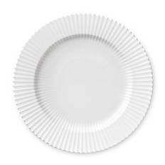 Lyngby Tallerken - 20 cm - Hvid - 2.sort.