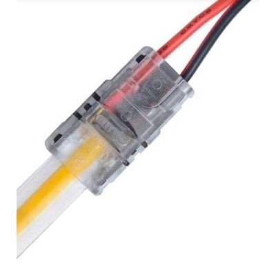 LED strip skarv till lösa ledningar - 8mm, COB, enkelfärgad, IP20, 5V-24V