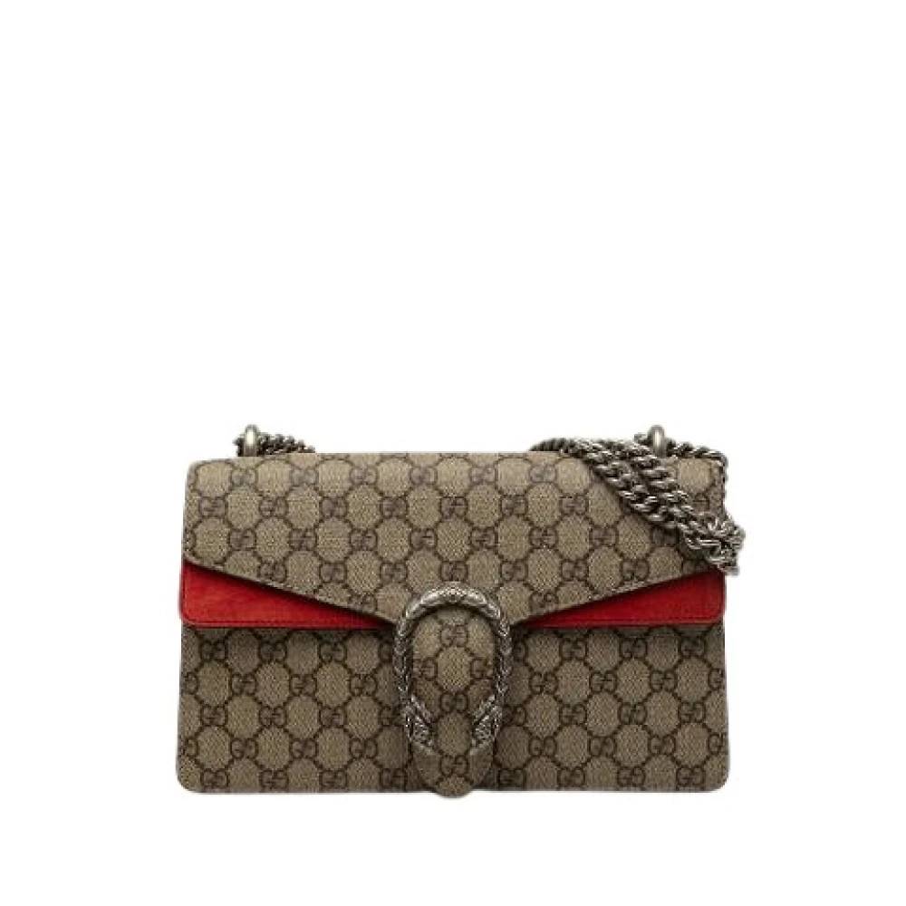 Gucci Vintage Pre-owned Dionysus Skuldertaske - Vintage - Dame - Beige - ONE SIZE - Uld