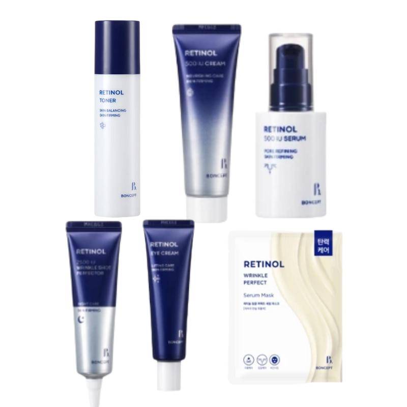 BONCEPT Retinol 6-delars Ultimata Anti-Aging Rutinkit white