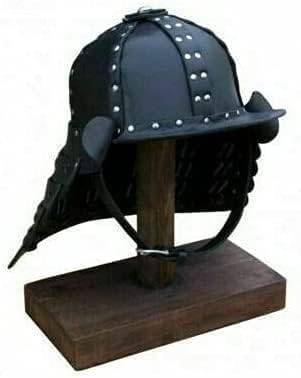 THE MARINE INTERNATIONAL medeltida läder japansk samuraj hjälm riddare återskapande rustning halloween kostym