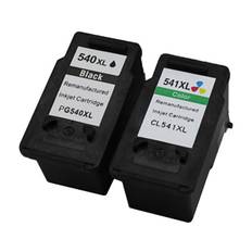 kompatibels sæt 2x printer patron til canon 540xl 541xl mg2140 mg2150 mg2250 mg2255 mg3140 mg3150 m