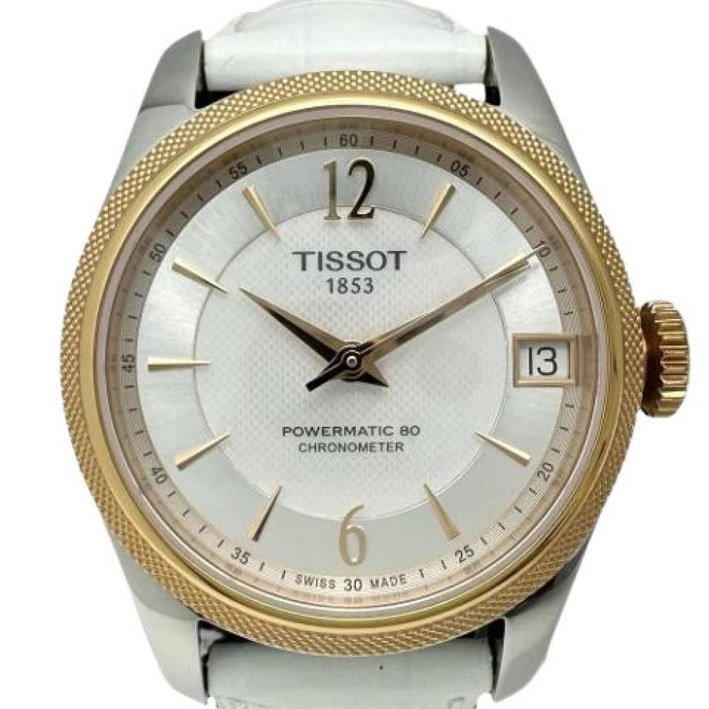 Tissot Pre-Owned Ballade Powermatic Rustfrit Stål Automatisk - Accessories - Dame - Hvid - ONE SIZE - Læder