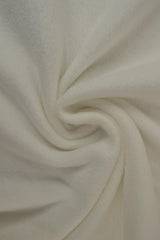 Råhvid Polar Fleece – Anti-pilling, Varm & Let - Polyester - Stof i Metervarer.
