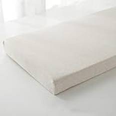 Hruile Bänk kudde dyna 80/100/120/150/160/180/220/260 cm halkfria inomhusmöbler kuddar lång stoldyna, uteplats, matsal, sittdyna, dyna ryggstöd madrass med fästband, 120 x 45 x 5 cm, beige
