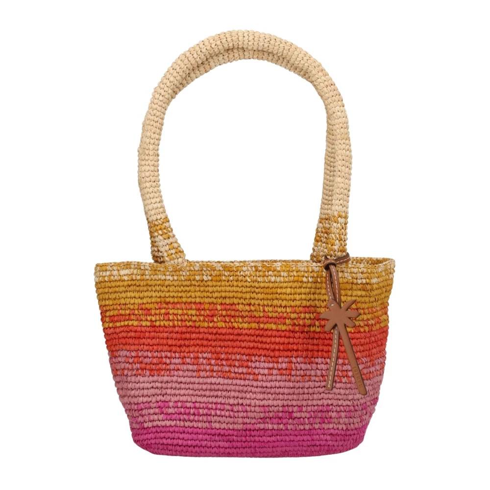 Manebí Raffia Tote Bag - Tasker - Dame - Flerfarvet - ONE SIZE - Uld