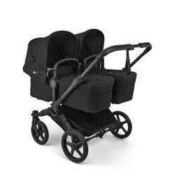 Donkey 6 tvillingvagn - Heritage black