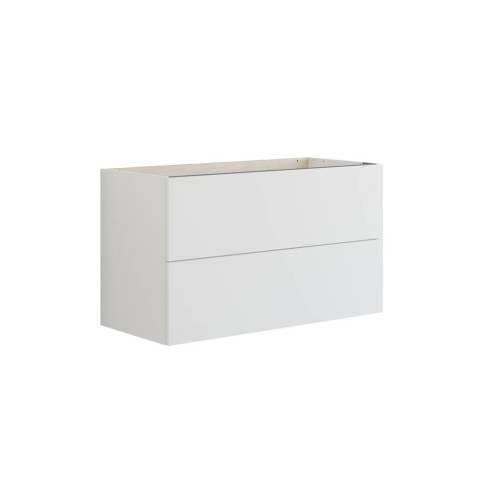 TVÄTTSTÄLLSSKÅP CAMARGUE VAL SLÄT 2 LÅDOR VIT MATT 100CM