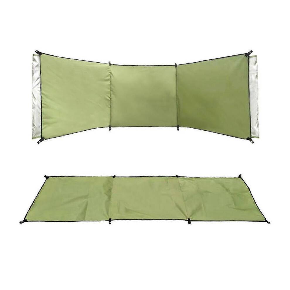 (94.8IN) Windbreaker for camping lightweight 3 panel wind screen portable garden beach