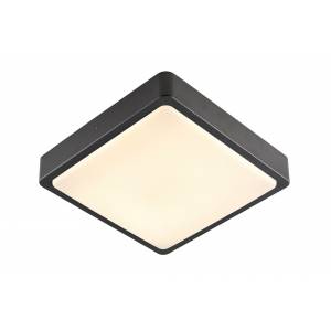 SLV Ainos Square udendørs væg og loftlampe, sensor, CCT 3000/4000K, 1300lm, antracit