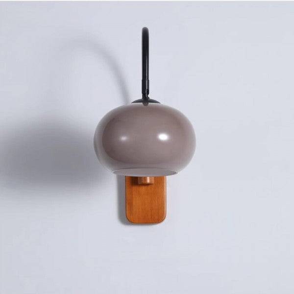 Orbite Vägglampa – Elegant Vägglampa av Kaki Glas - Grå