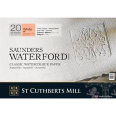 St Cuthberts Mill Saunders Waterford Akvarelblok White HP 51x36 cm 300g