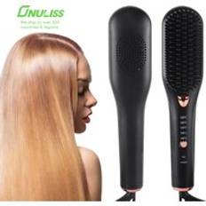 Hot Air Brush Cordless Hair Straightener Brush Hot Comb Hair Flat Iron Hair Straightener Comb