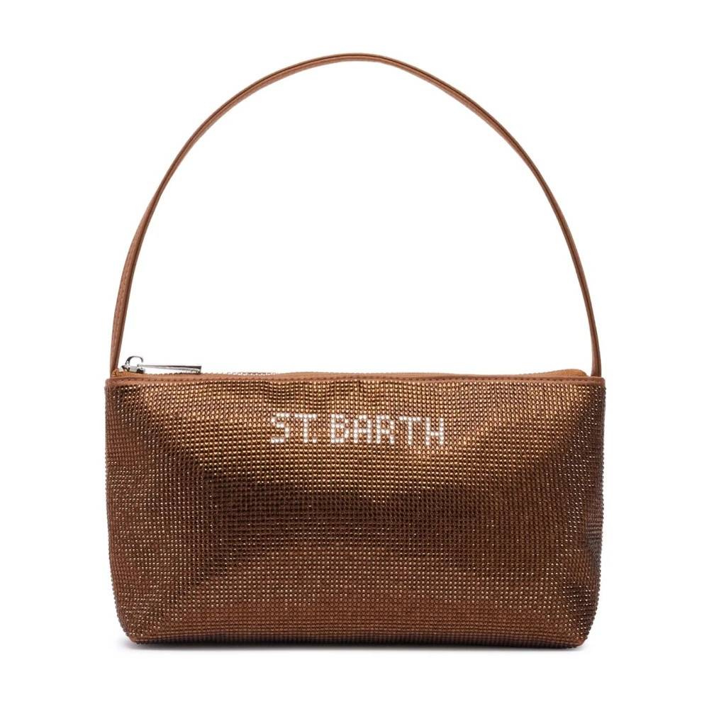 MC2 Saint Barth Mini Bag Strassy - Tasker - Dame - Brun - ONE SIZE - Uld