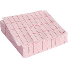 Hay Pattern Napkinsset of 20 Cocktail-light Pink and red Grid Light Pink And Red Grid - Bolig hos Magasin