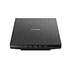 Canon Lide 400 Scanner (A4-Flachbett, CIS Sensor, 4,800 x 4,800 DPI, USB-Stromversorgung, 5 Scan-Buttons, Halter für senkrechte Aufstellung) schwarz
