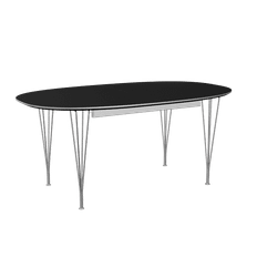 B620 Piet Hein Super-Ellipse™ m. Udtræk - Sort Laminat