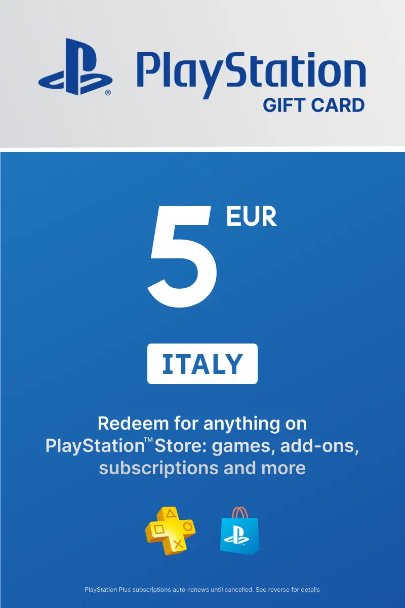 PlayStation Network Card 5 EUR (IT) PSN Key Italy