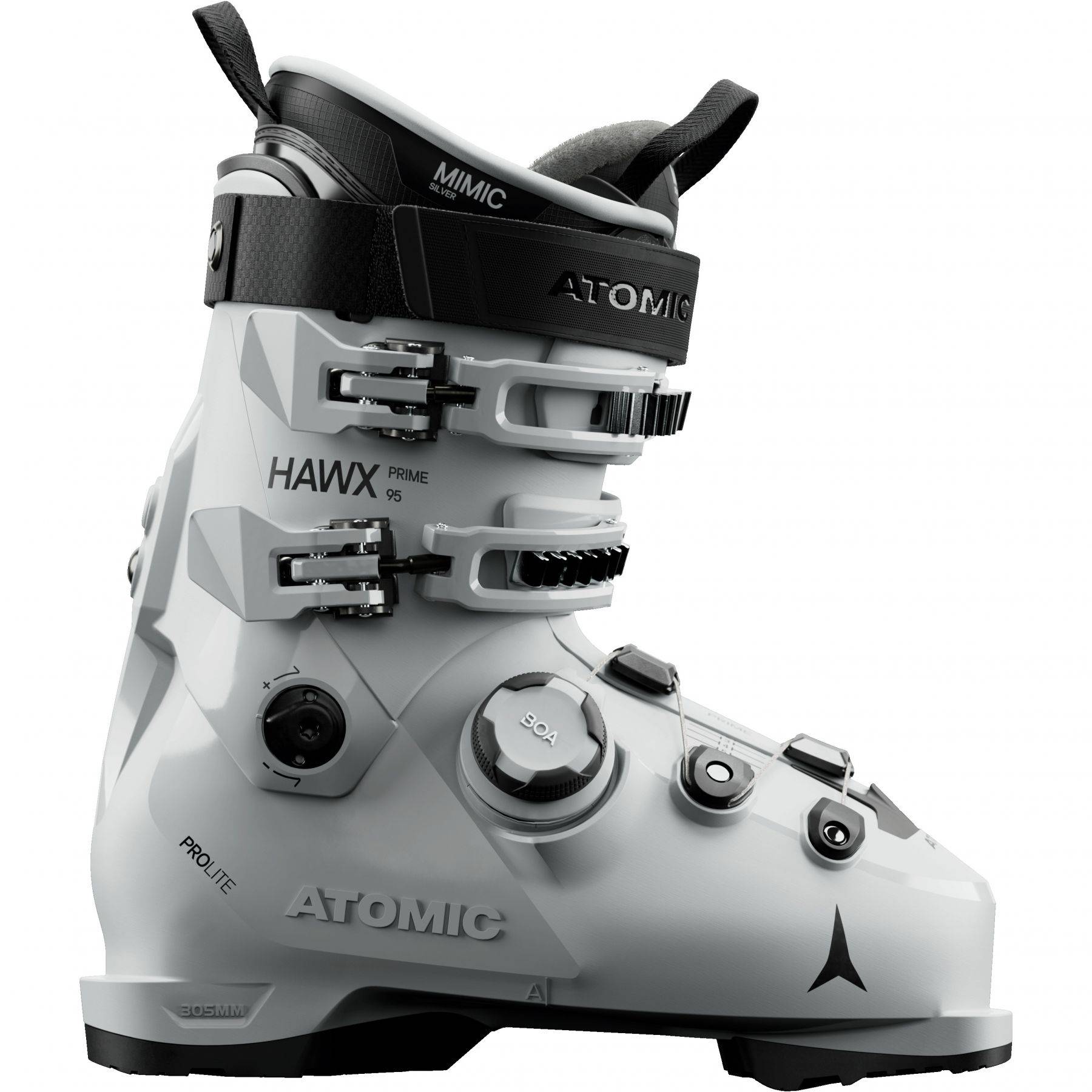 Atomic Hawx prime 95 BOA, skistøvler, dame, grå