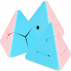 MoYu Maple Leaf, Triangle, Corner twist Pyraminx Stickerless Macaron Bundle - 3 Pyraminx Puzzles - Rubiks Kub