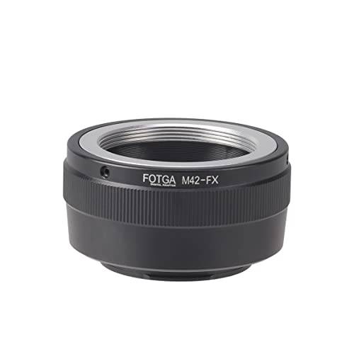 FOTGA M42-FX objektivadapter för M42 42 mm skruvmonteringslins kompatibel med Fujifilm Fuji X-Mount kamera-omvandlare till X-H2, X-H2S, X-T5, X-T4, X-T3, X-E4, X-T200, X-T100, X-T30 II, X-T20, X-Pro3,