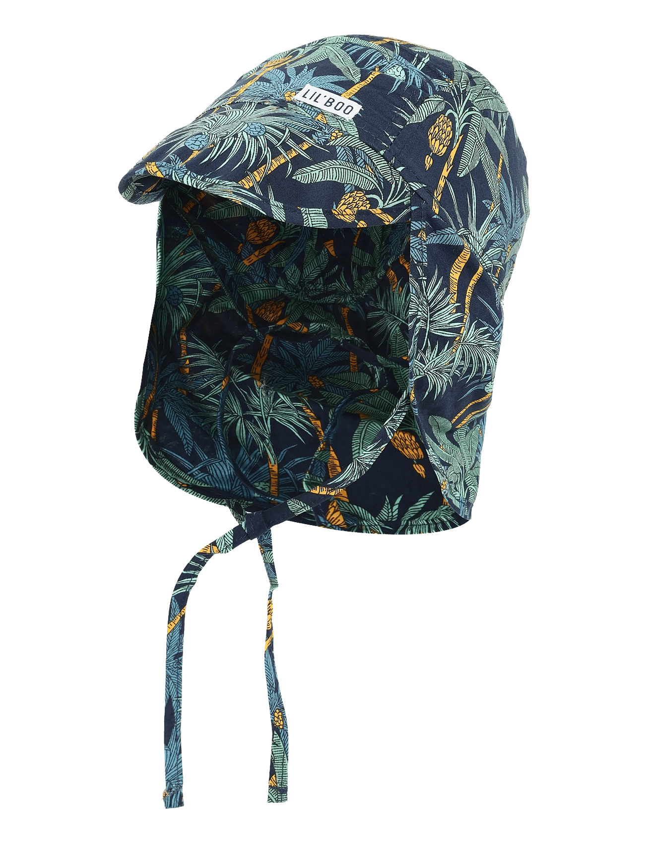 LIL' BOO Soft Baby Cap - Dark Palm Tree | Navy | 6-9M