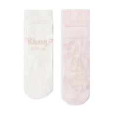 Kenzo Kids - 2-pack strumpor med logotyp - barn - Elastan/polyester/bomull - 15-18 - Rosa