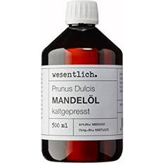 Mandelolja kallpressad 500 ml – 100 % ren mandelolja (Prunus Dulcis) oumbärlig. - Fin olja för vård av hud och hår – perfekt massageolja