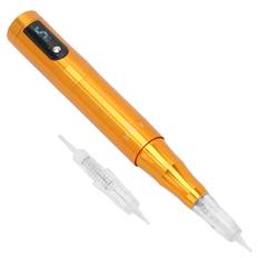 Microblading Pen USB Rechargeable Eyebrow Eyeliner Lip Tattoo Pen Machine EU Plug gyllene
