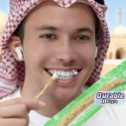 1 st - 2025 Ny ankomst Naturlig tandborste Misvak Traditionell Arak Miswaak Tänder Födelsedagspresent - Julklapp - Perfekt present - Present - Multifärgad (Fet miswak)