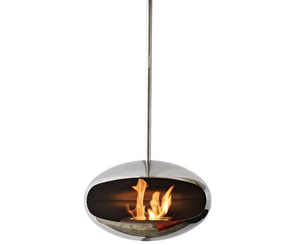 Cocoon Fires Aeris Blank - Med Rustfri Stål Loftstang - +100cm / Loft standard