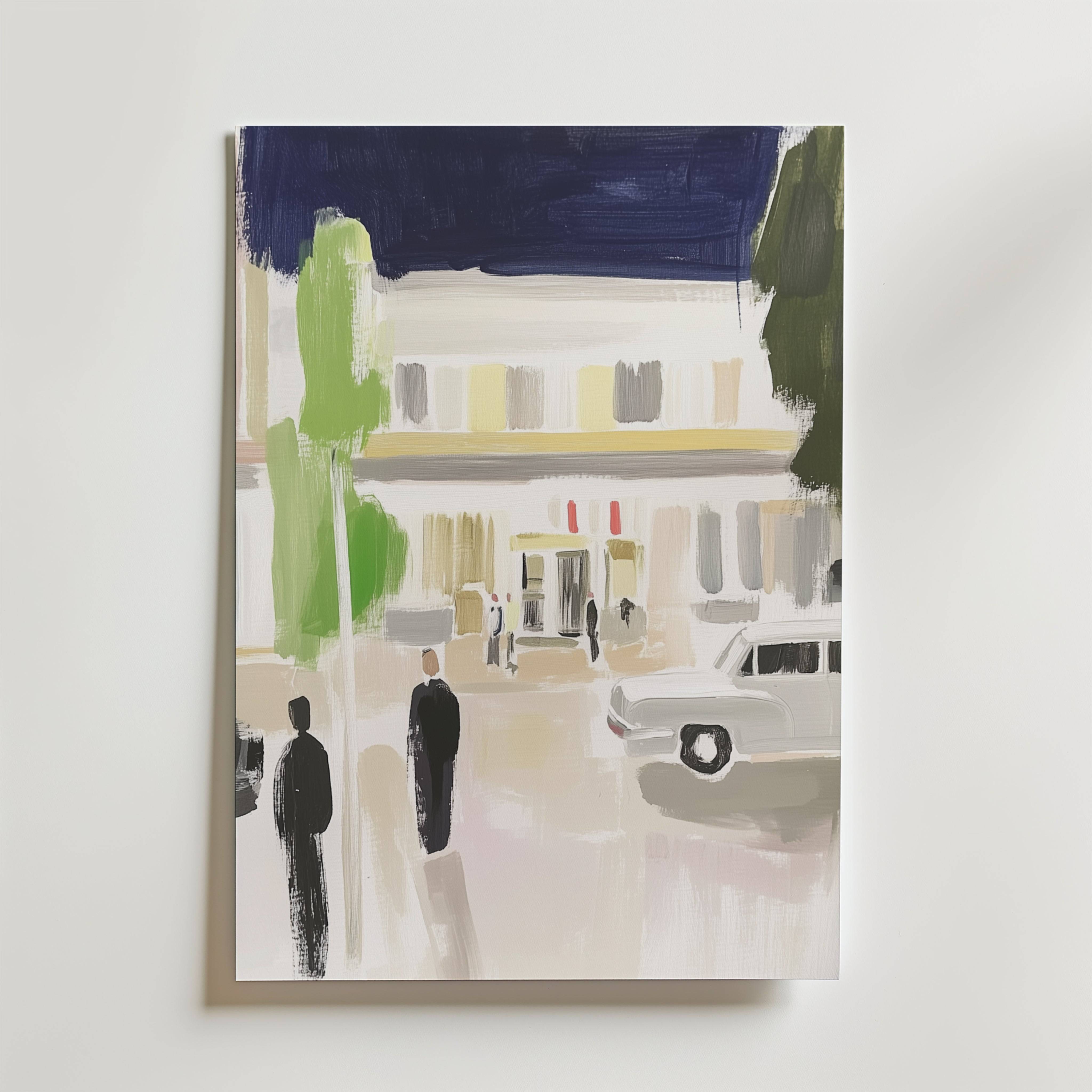 Where the Night Begins Poster - Fine Art Poster 40x50 cm