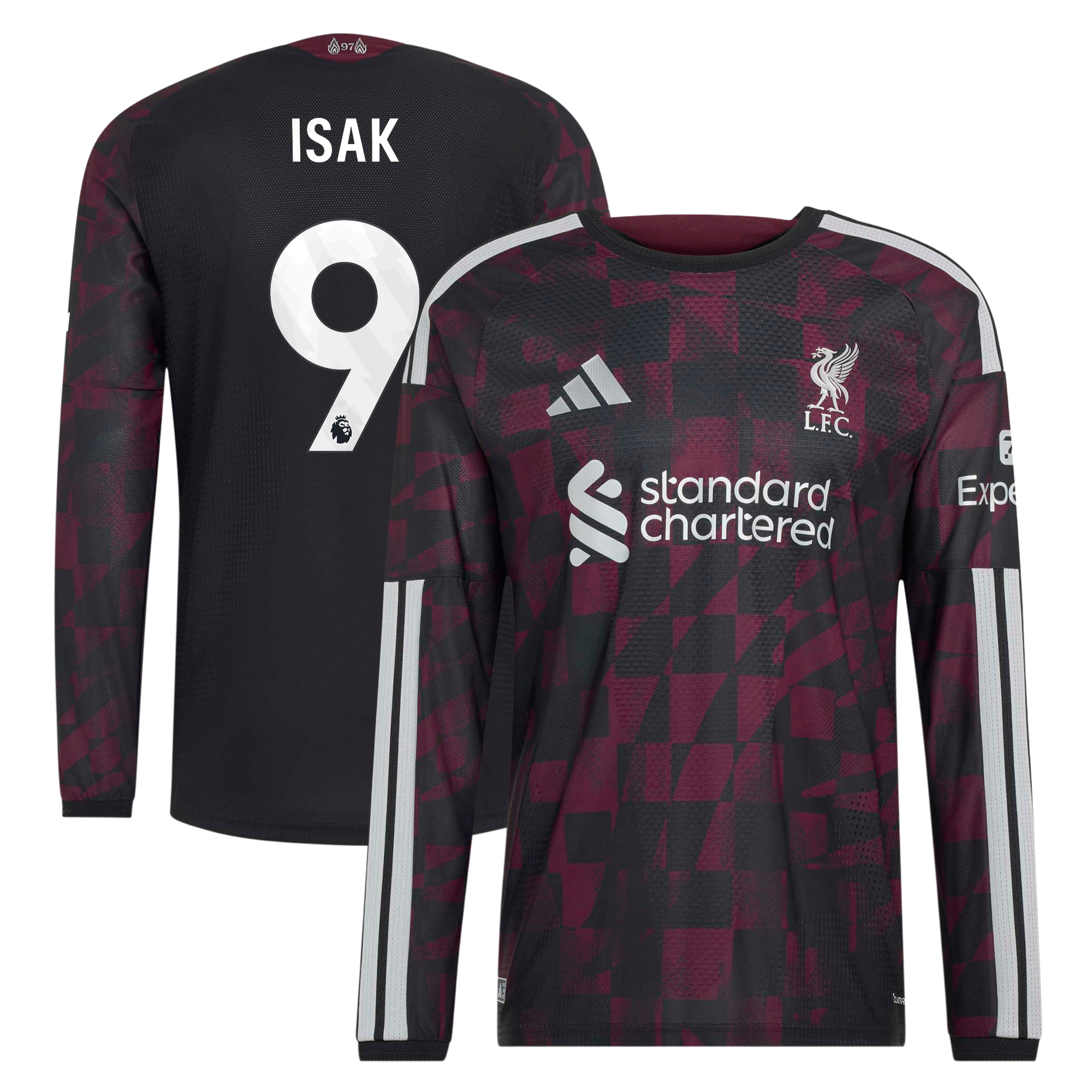 Liverpool adidas Third Authentic Shirt 2026-27 - Long Sleeve with Szoboszlai 8 printing