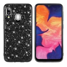 Glitter Samsung Galaxy A20e cover - Sort